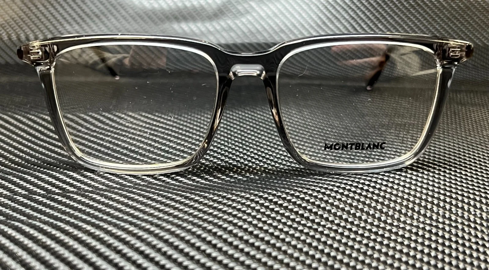 MONT BLANC MB0011O 008 Grey Rectangle Men 3