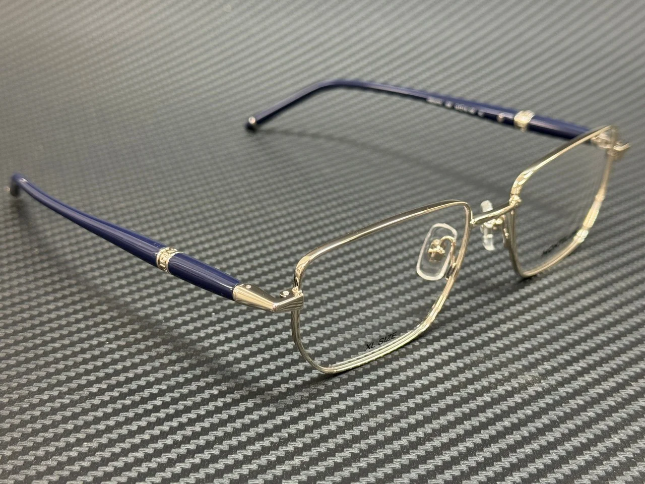 MONT BLANC MB0347O 005 Silver Blue Men 4
