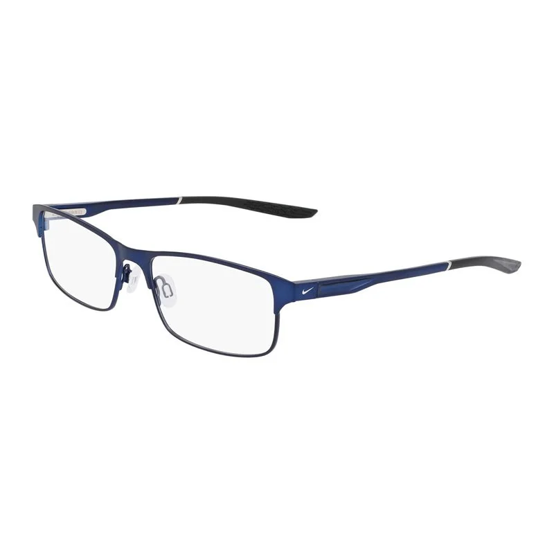Nike NIKE 8046 401 Satin Navy/Black 54mm Eyeglasses New Authentic